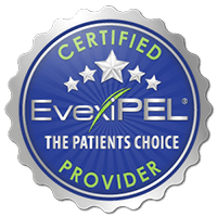 EvexiPEL logo, for excellence in hormone therapy and wellness in Columbia.