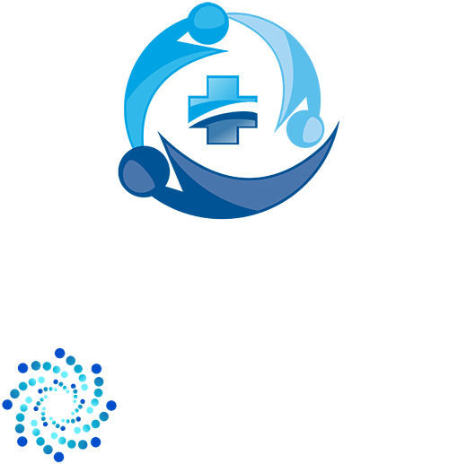 Carolina Hormone and Health's white stacked logo for healthcare excellence.